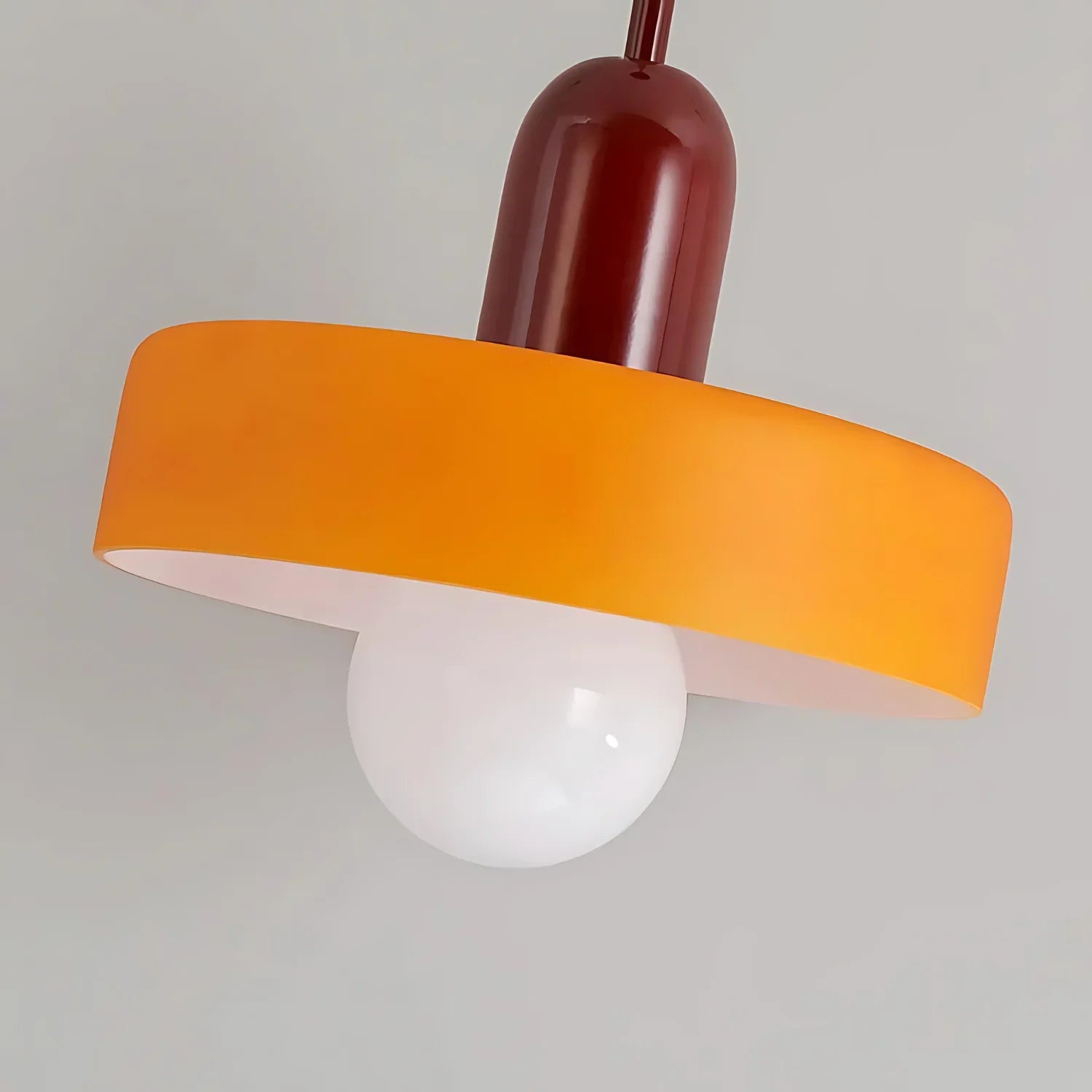 HALO WHITE SAUCER PENDANT