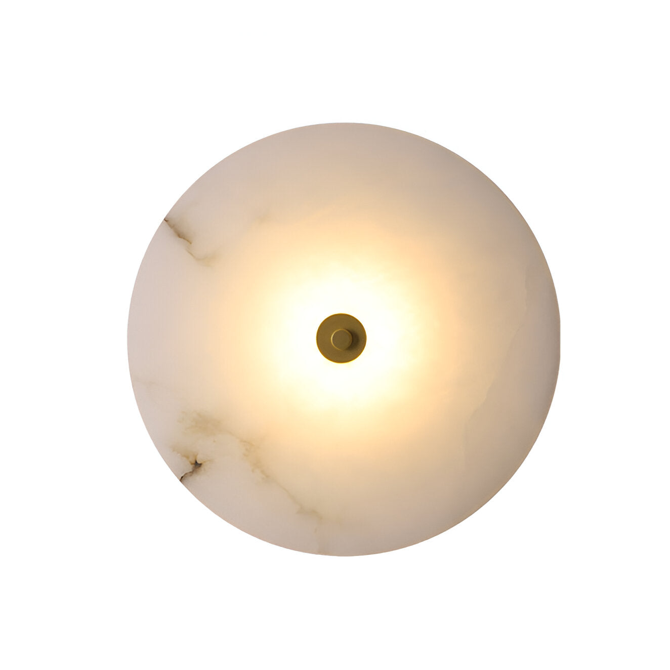 Modern Luxury Round Marble Alabaster Wall Light