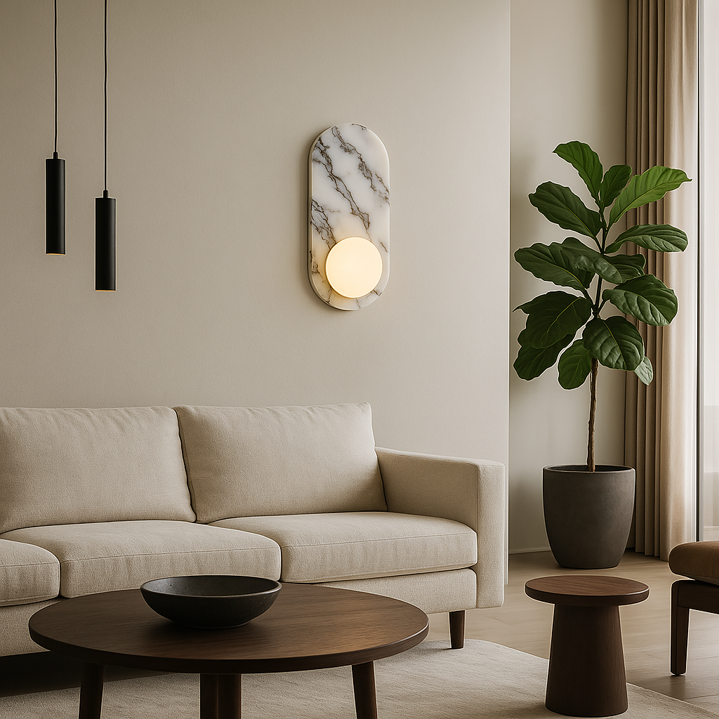 MARBLE PILL WALL LAMP