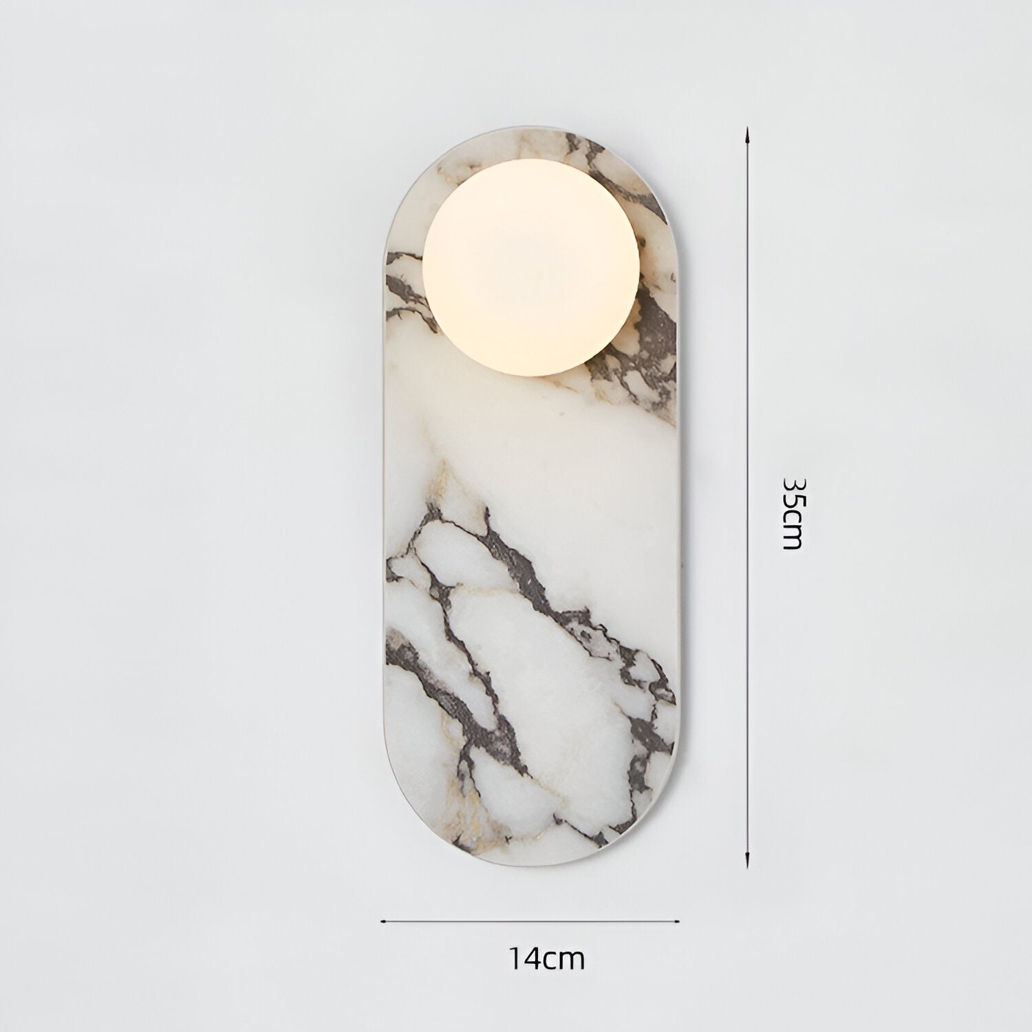 MARBLE PILL WALL LAMP