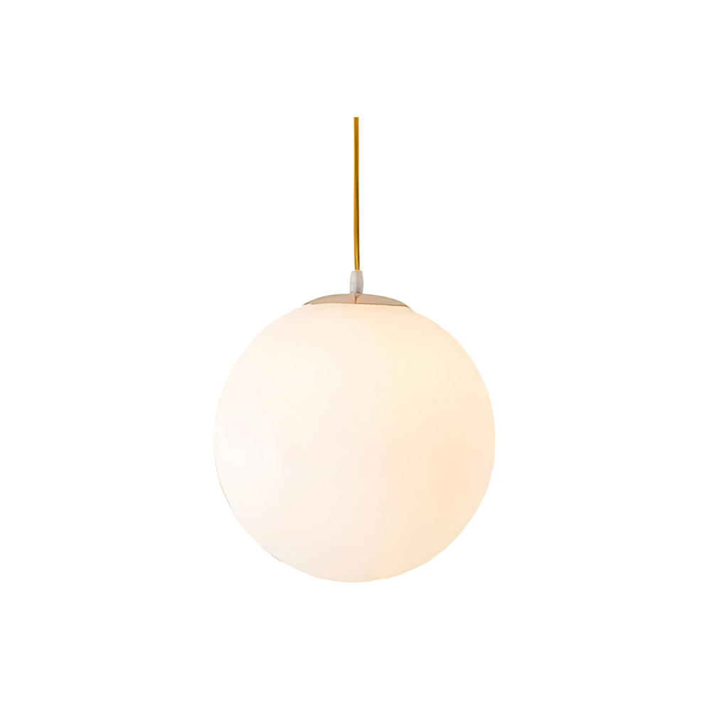 MILKY OPAL GLOBE PENDANT