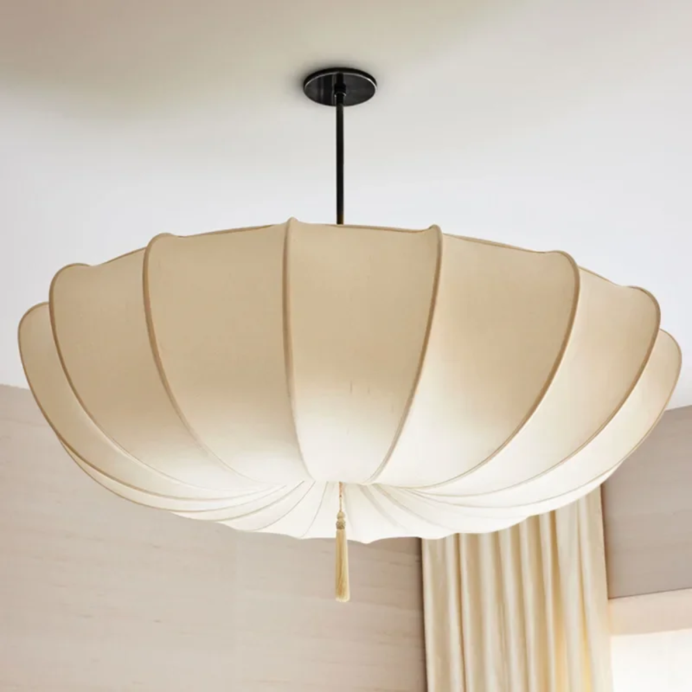 PLEATED SCALLOP DOME PENDANT