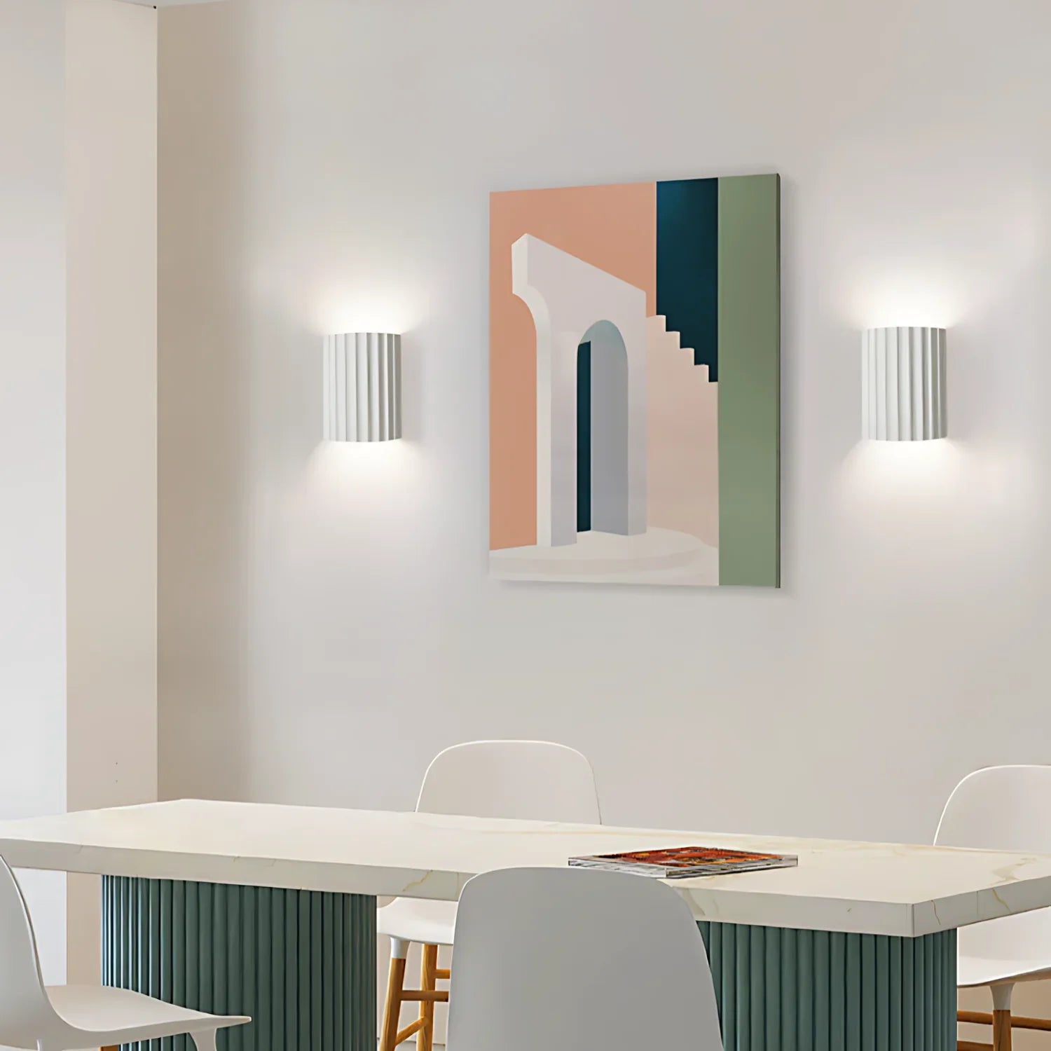 Nordic Resin Clarity Minimalist Wall Light