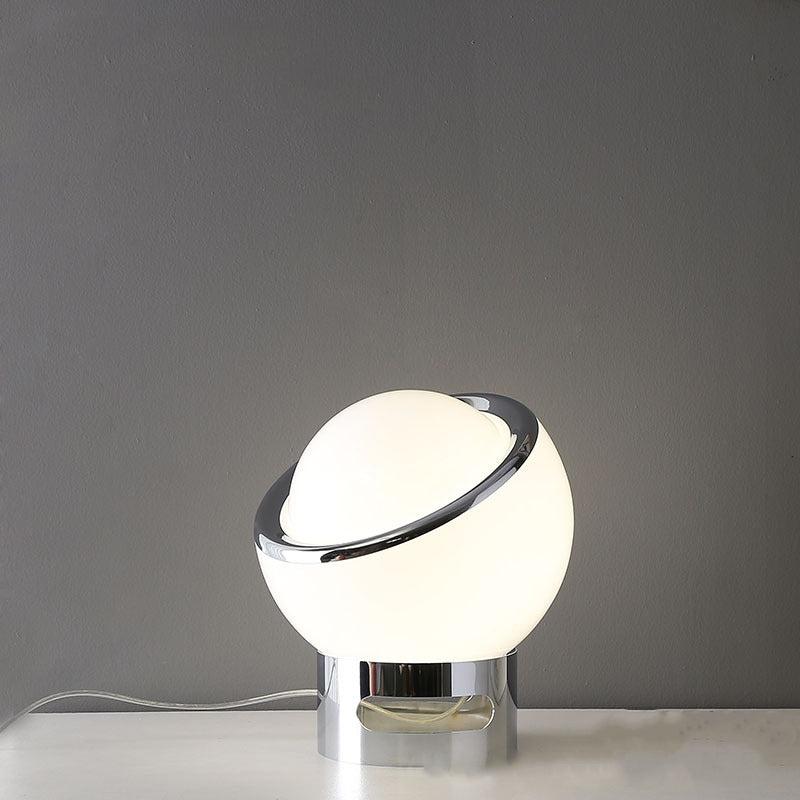 RETRO ORANGE ORB TABLE LAMP