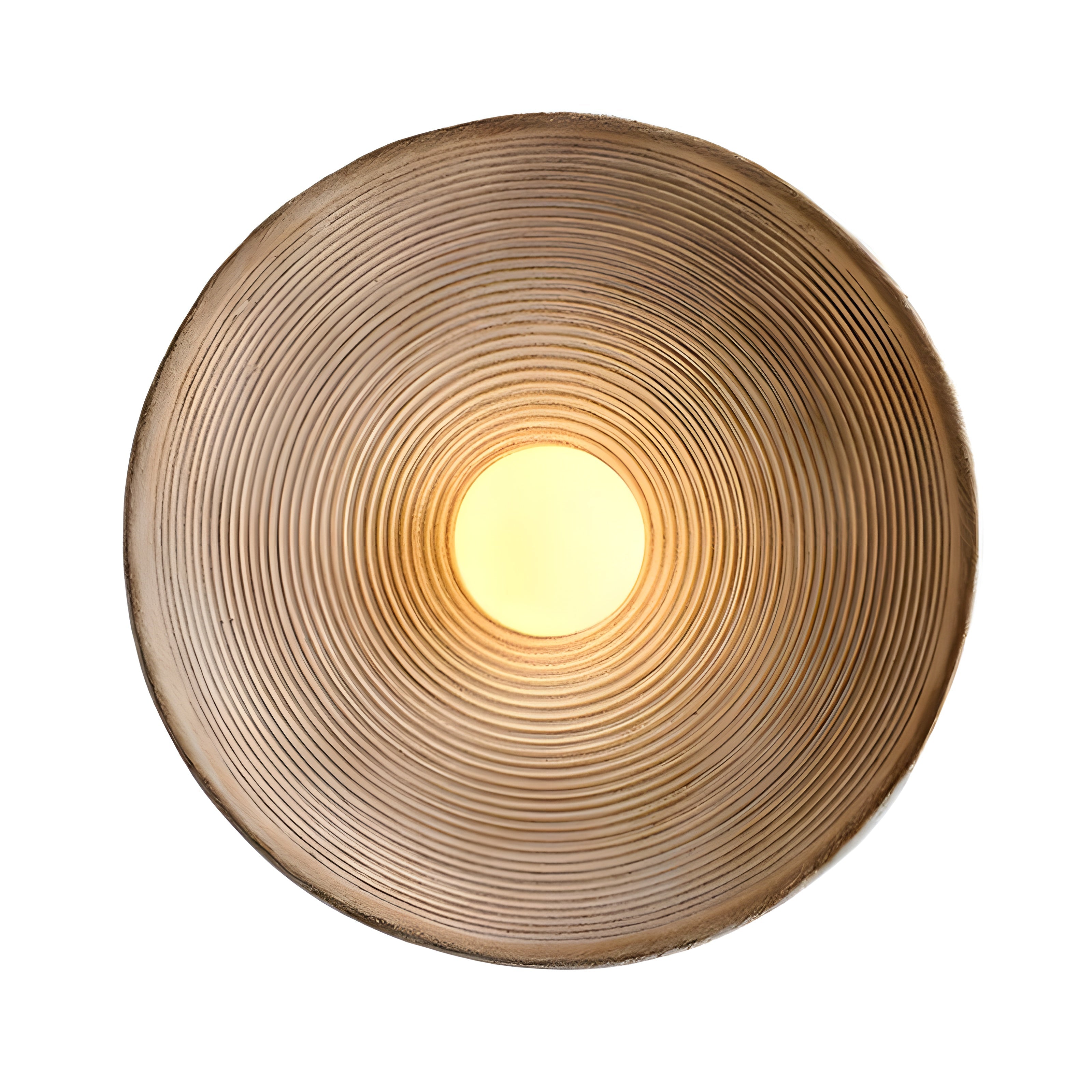 RIDGED BRONZE DISC LAMP