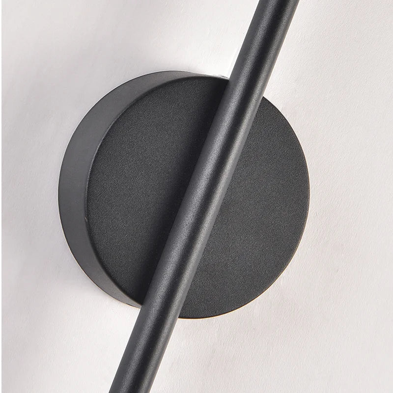 SLIM BLACK BAR WALL LAMP