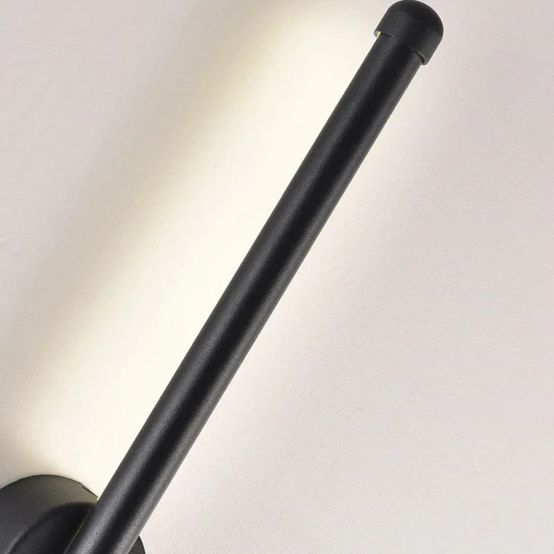 SLIM BLACK BAR WALL LAMP