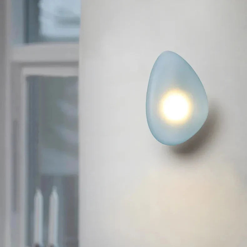 Stained Cobblestone Shape Glass Wall Light