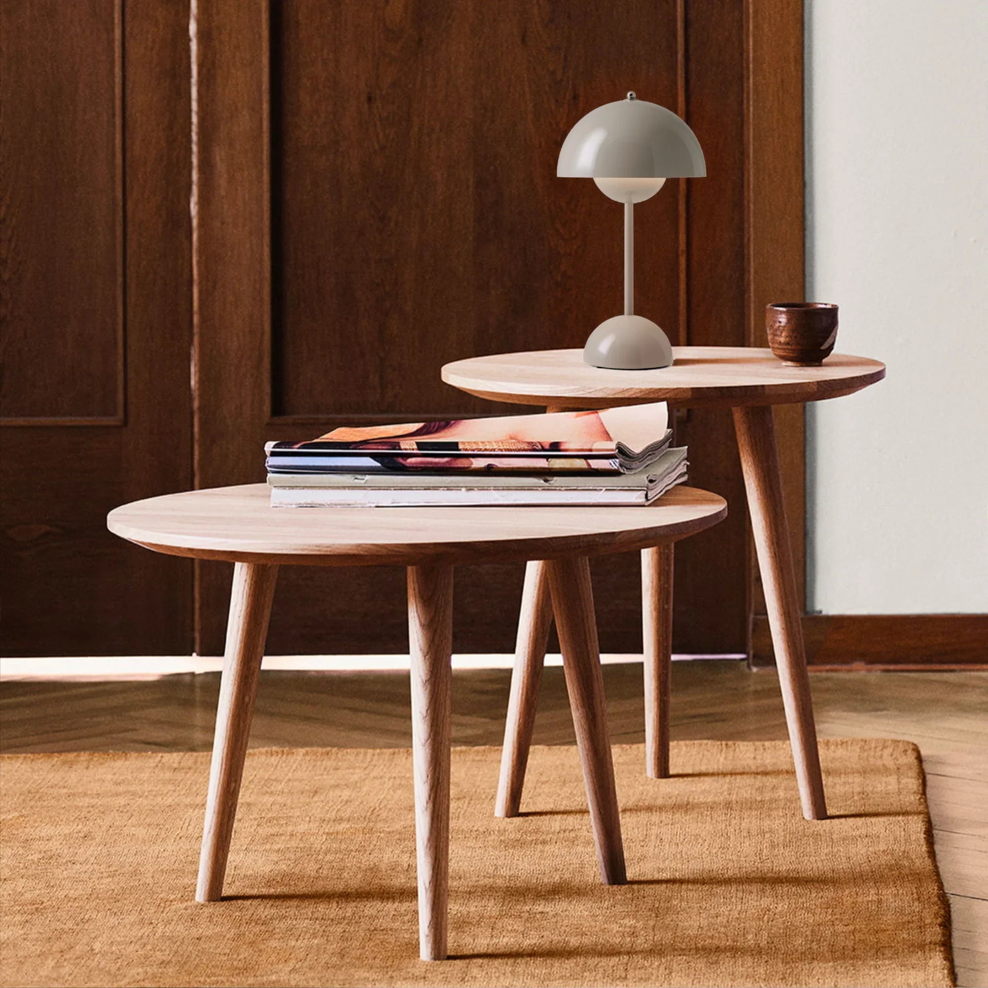 TAUPE DOME TABLE LAMP