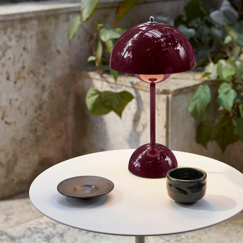 TAUPE DOME TABLE LAMP