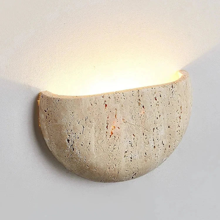 TRAVERTINE ARCH WALL LAMP