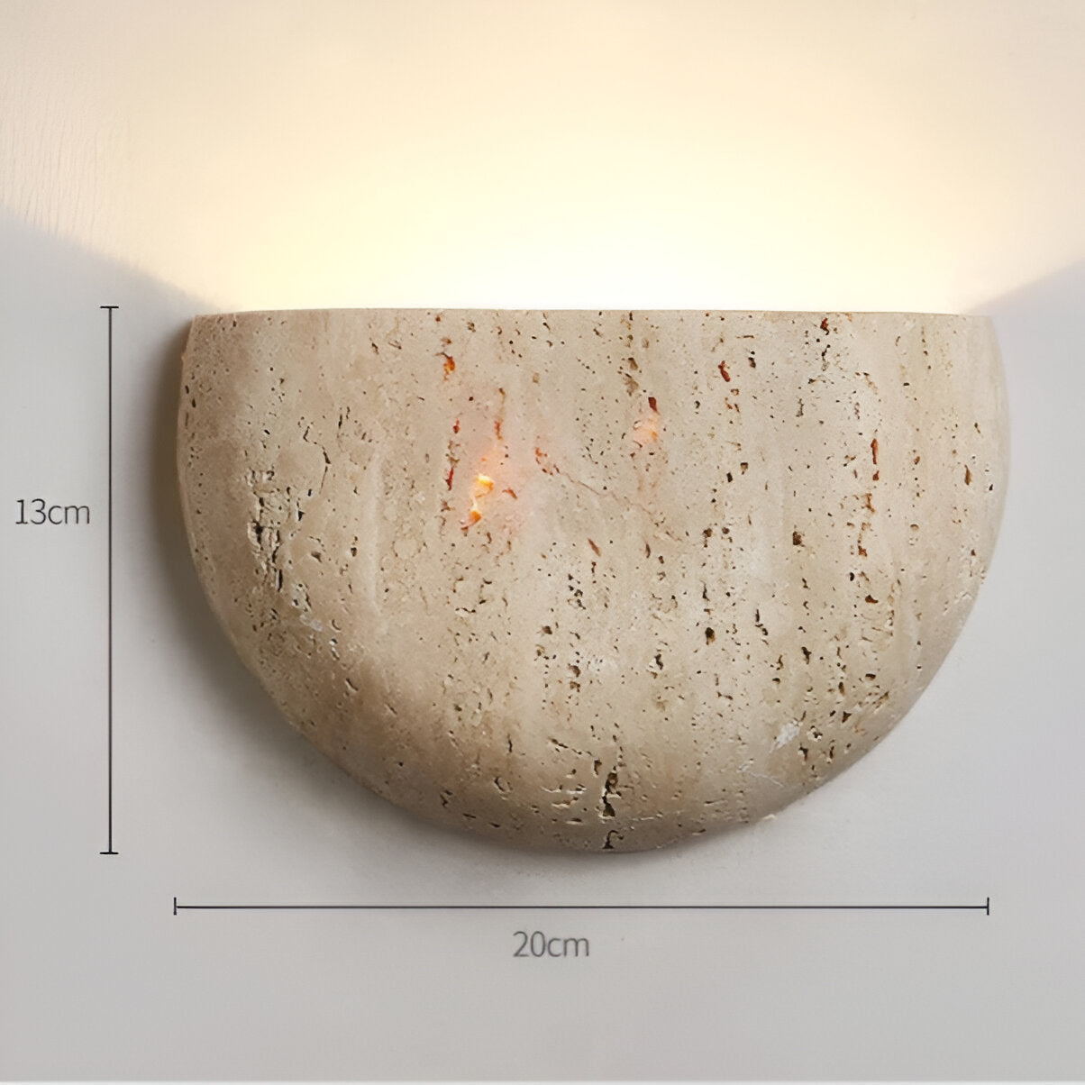 TRAVERTINE ARCH WALL LAMP