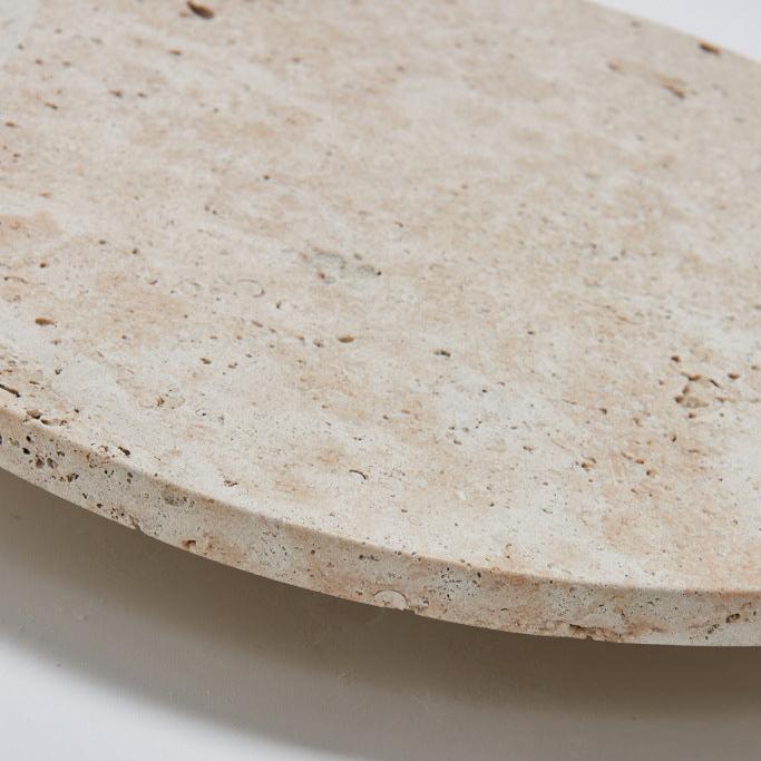 TRAVERTINE ROUND WALL LAMP