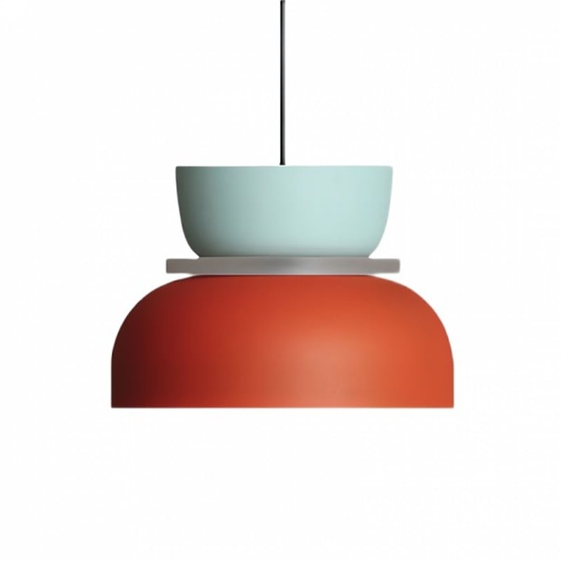 TWO-TONE STACKED BOWL PENDANT