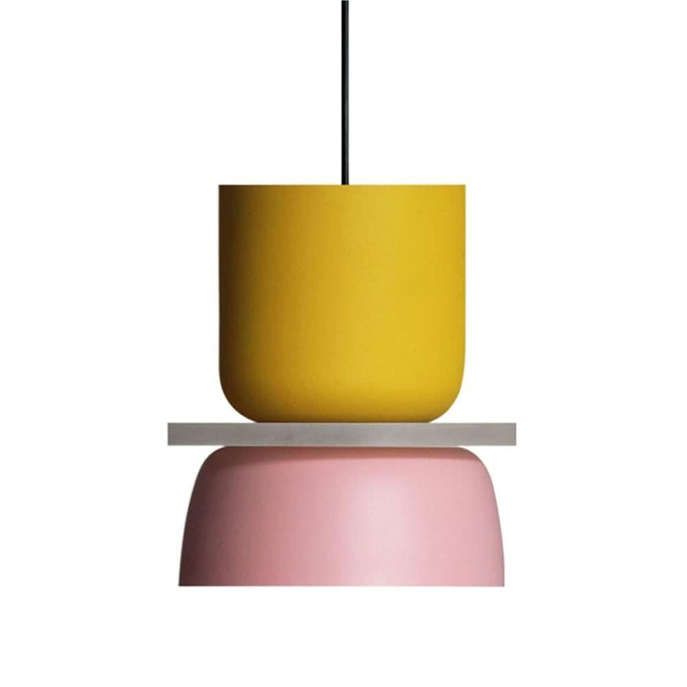 TWO-TONE STACKED BOWL PENDANT