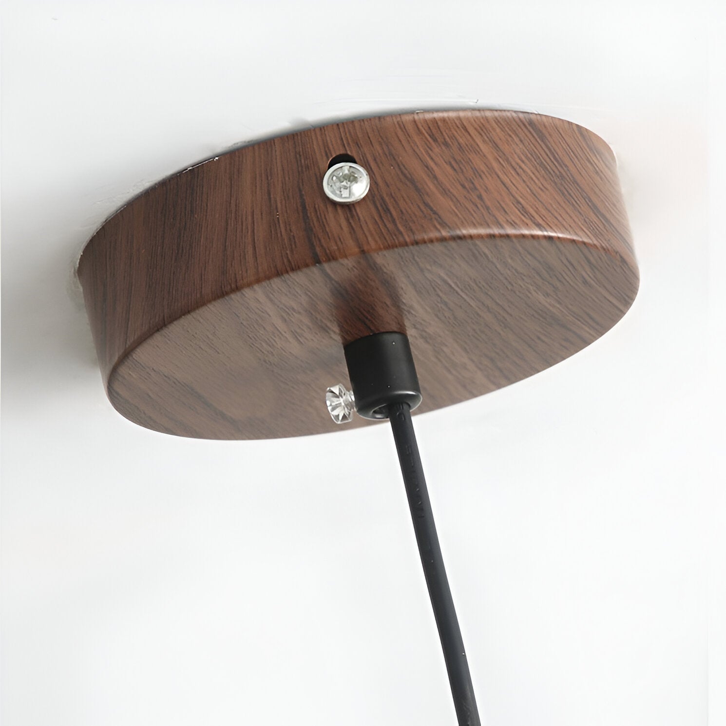 WALNUT SAUCER DISC PENDANT