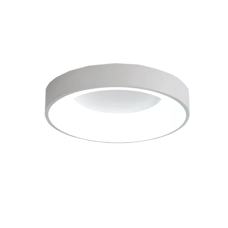 WHITE DRUM CEILING LAMP