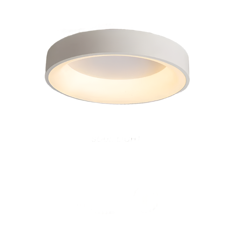 WHITE DRUM CEILING LAMP