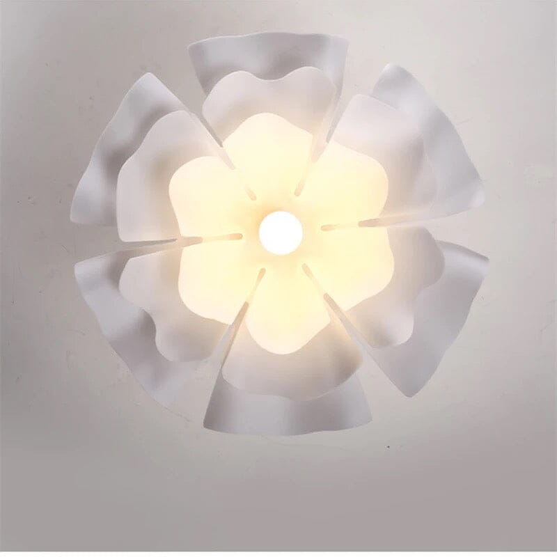 WHITE RUFFLE CLOUD PENDANT