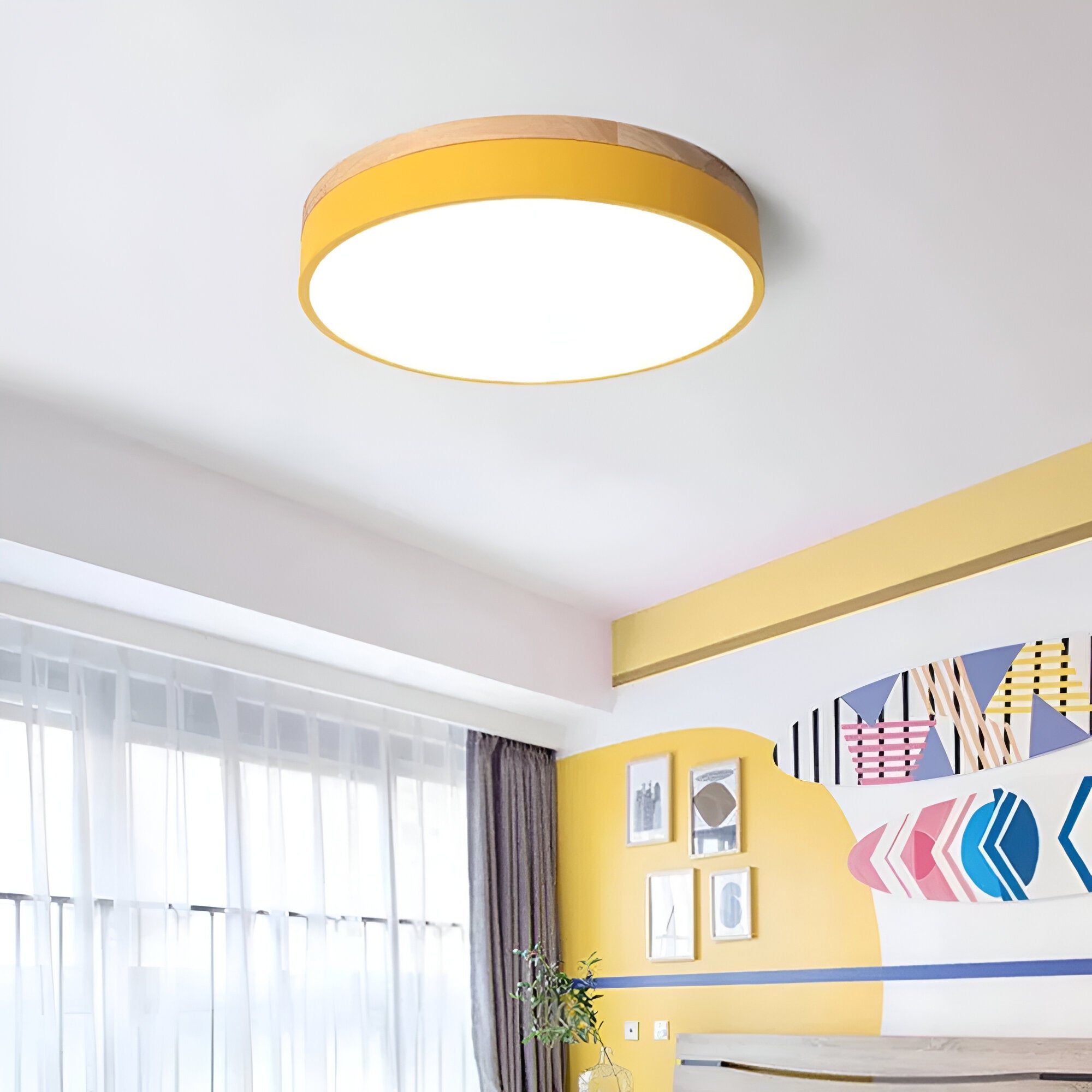 WOOD BAND CEILING LAMP