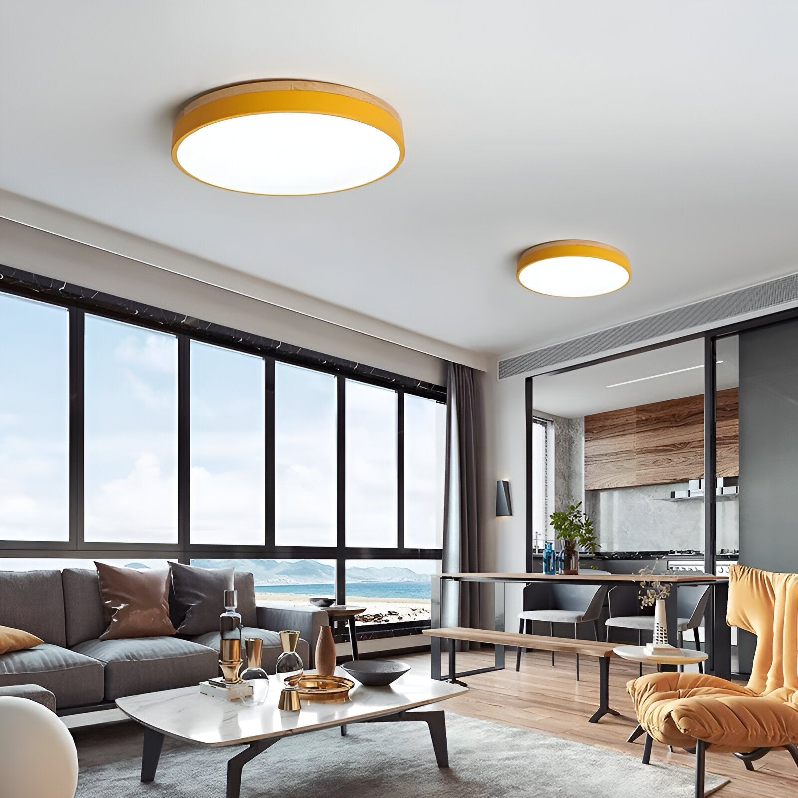 WOOD BAND CEILING LAMP