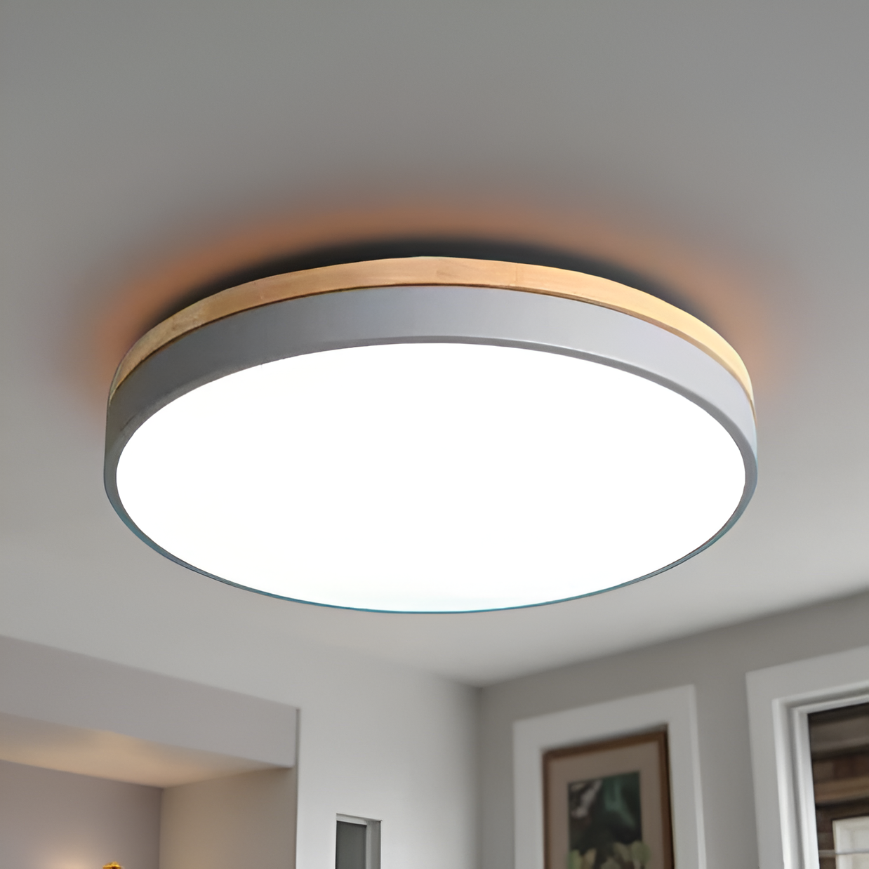 WOOD BAND CEILING LAMP