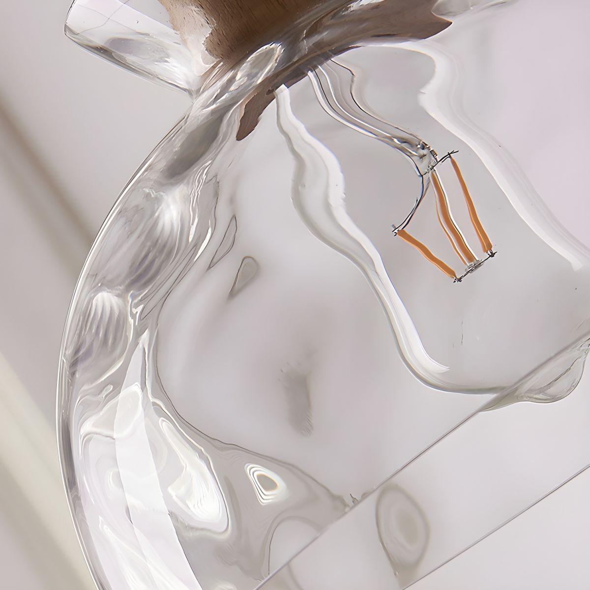 Dane Nordic Clear Glass Pendant Light