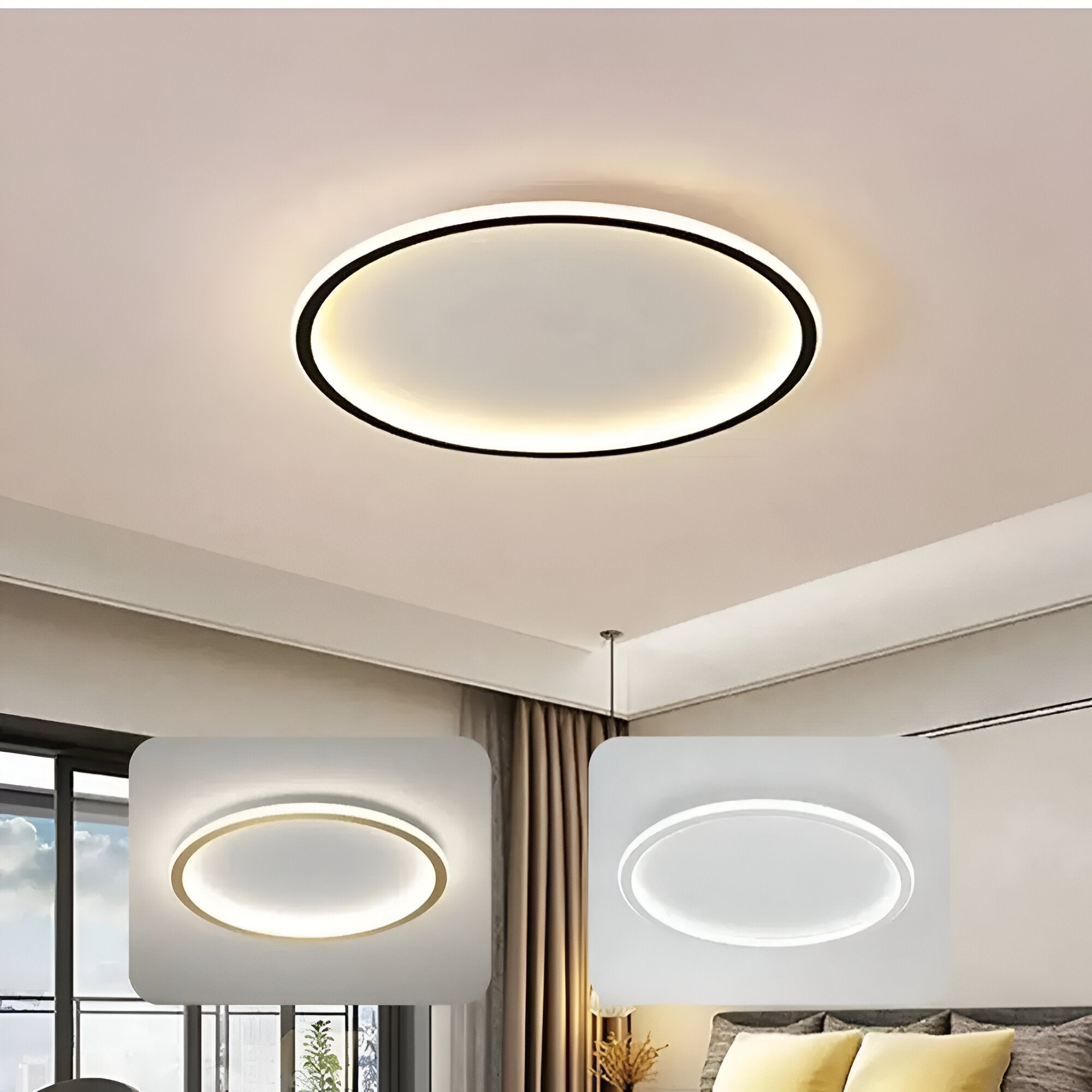 Super Slim Nordic Metal LED Ceiling Light