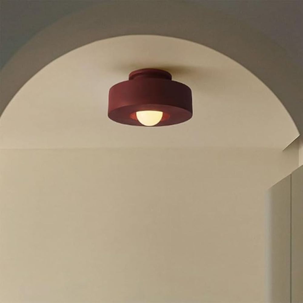 Ethereal Circle Nordic Resin LED Minimalist Ceiling Lamp