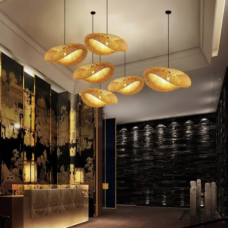 Aira Handwoven Natural Bamboo Pendant Light