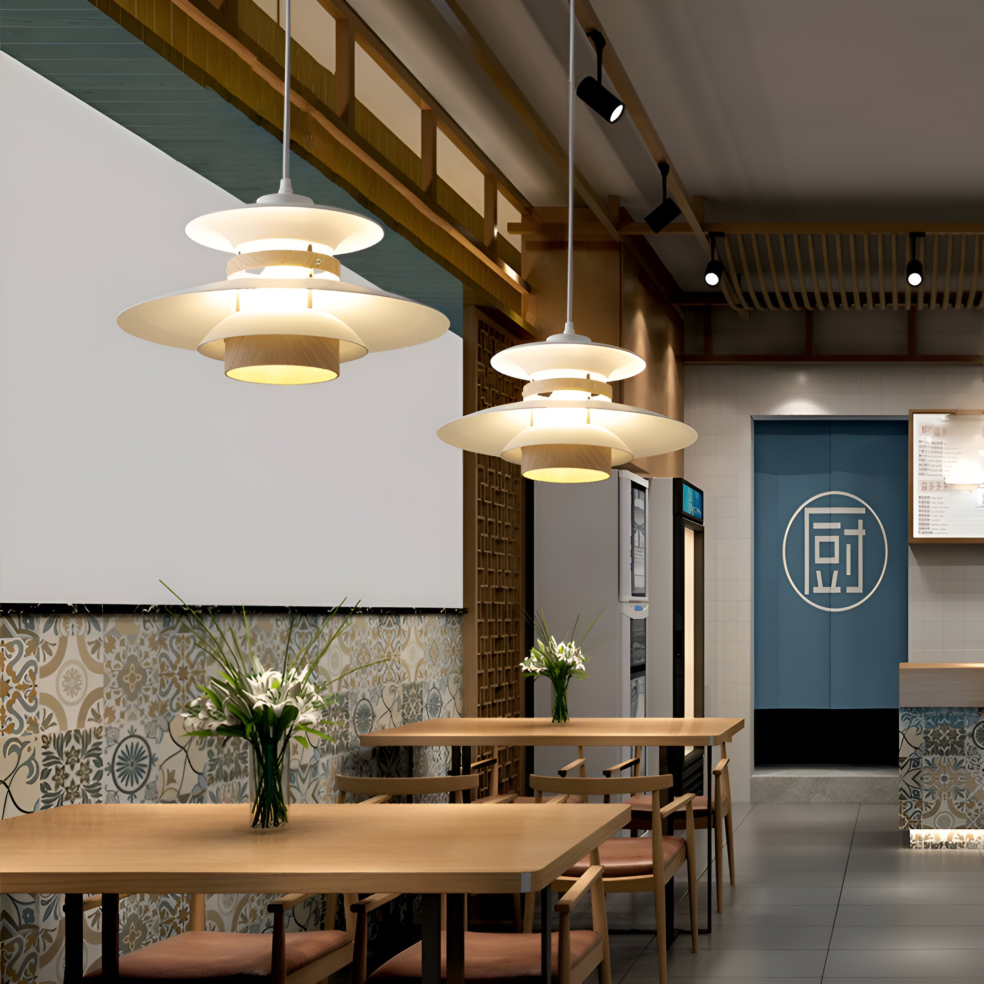 Aurora of Stillness Nordic Iron Pendant Light