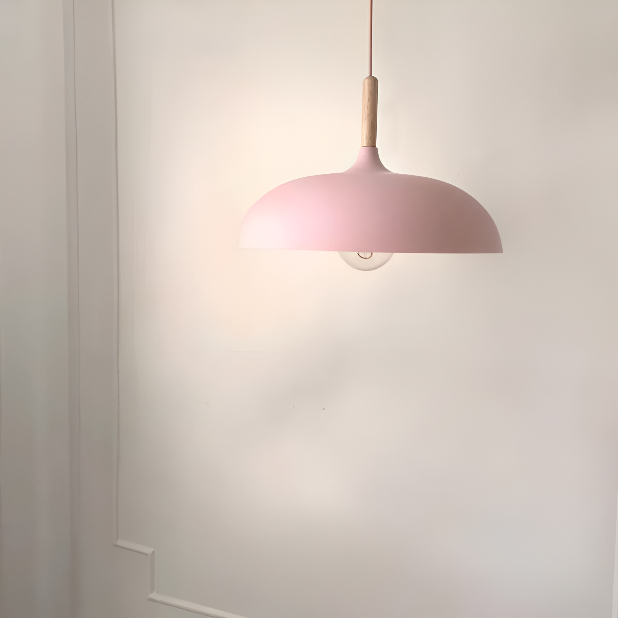 Nordic Style Wood Iron Art Pendant Light