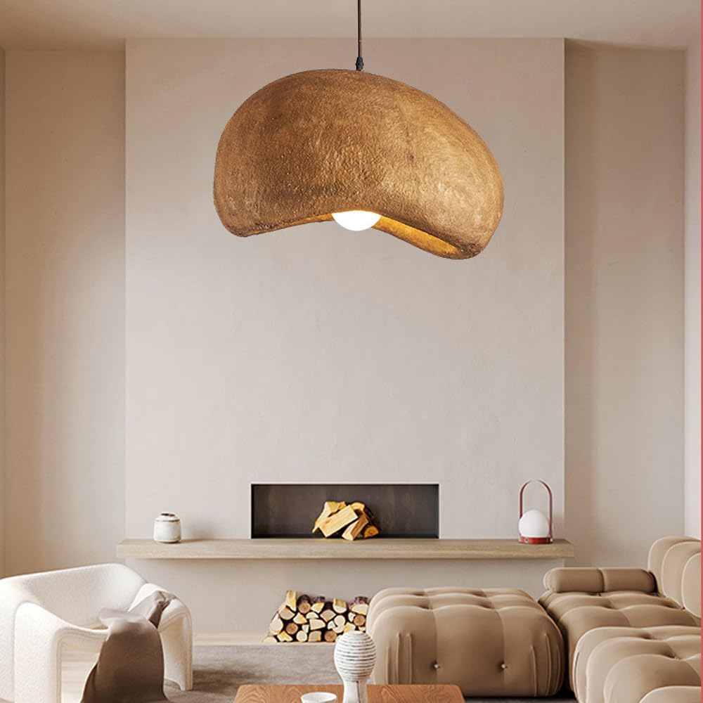 Wabi-Sabi Coffee Cloud Japandi Resin Pendant Light