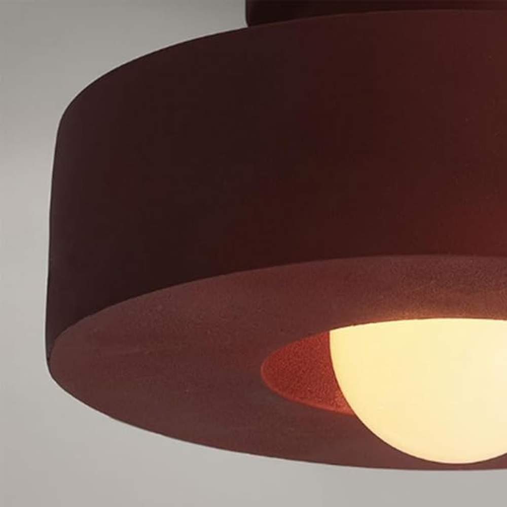 Ethereal Circle Nordic Resin LED Minimalist Ceiling Lamp