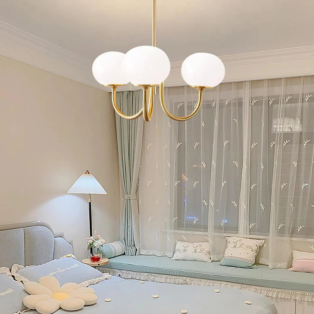 Marshmallow Modern Glass Chandelier