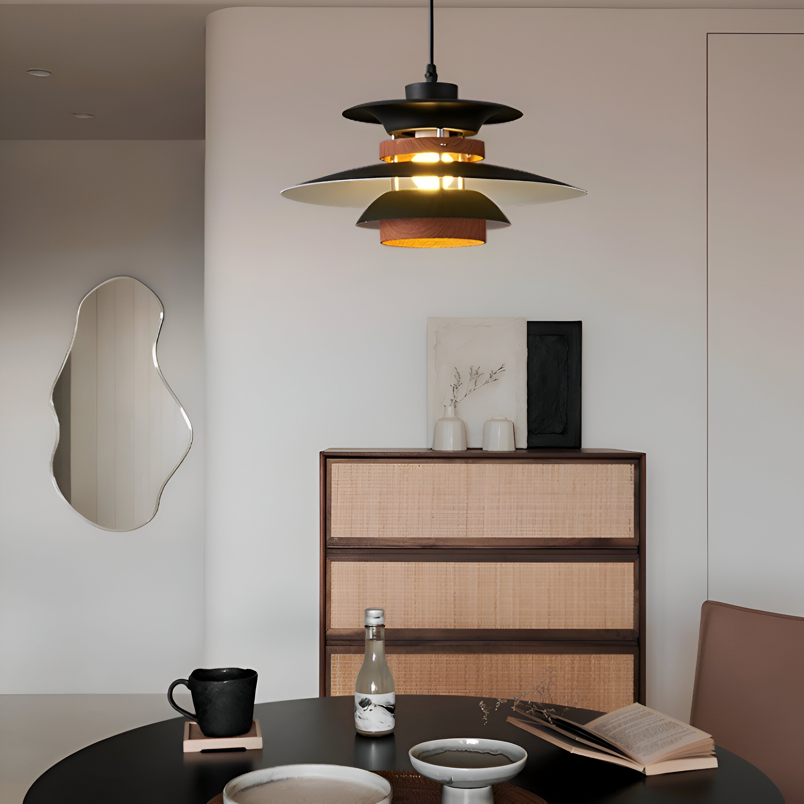 Aurora of Stillness Nordic Iron Pendant Light