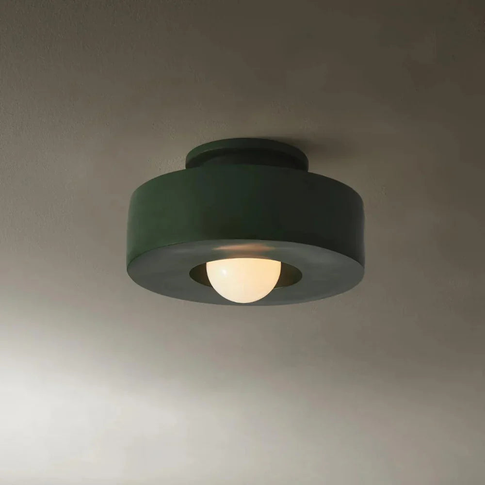 Ethereal Circle Nordic Resin LED Minimalist Ceiling Lamp