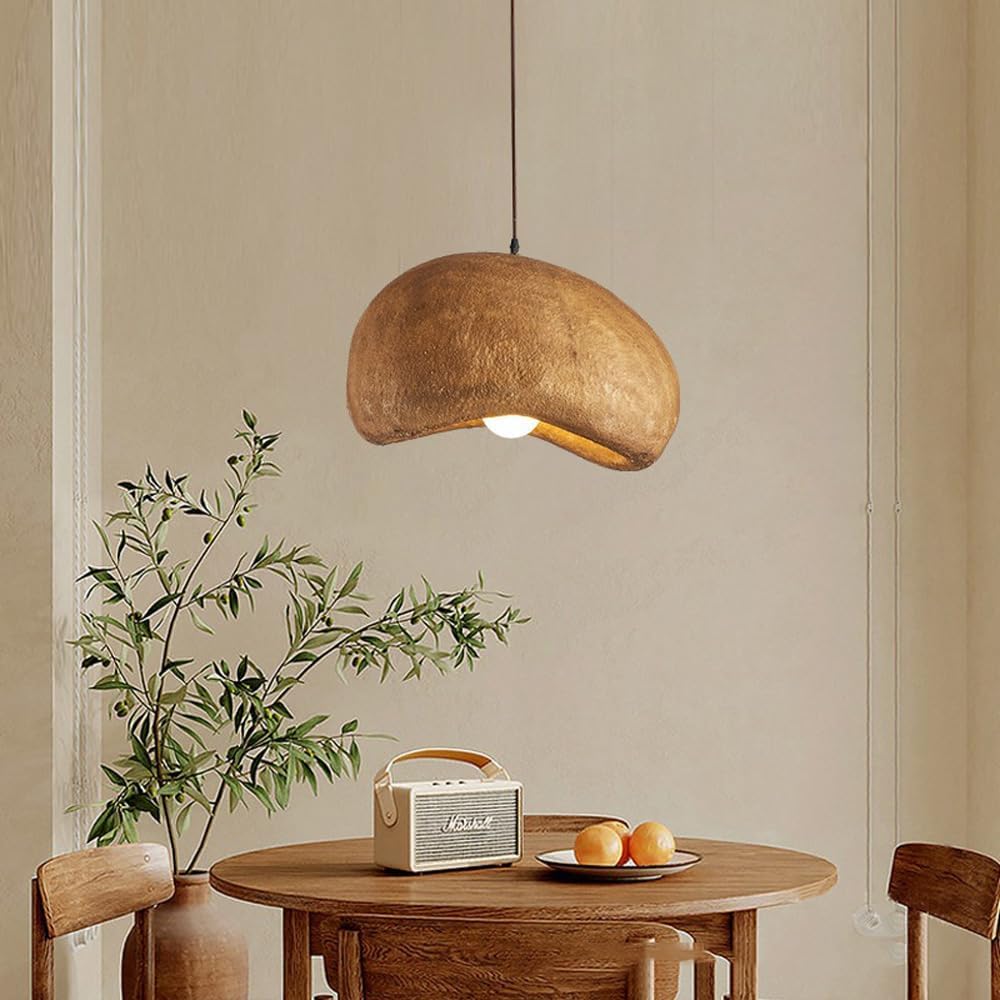 Wabi-Sabi Coffee Cloud Japandi Resin Pendant Light