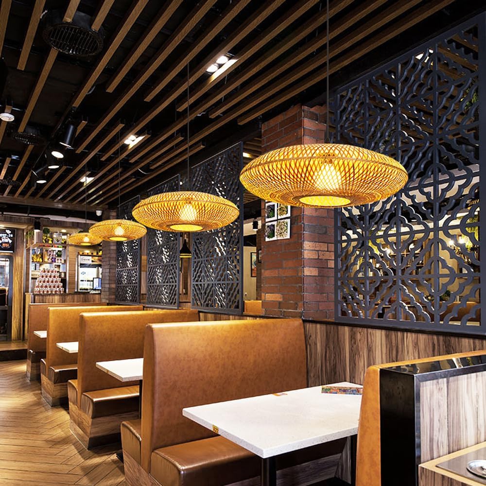 Treasure of the Dawn Bamboo Rattan Pendant Light