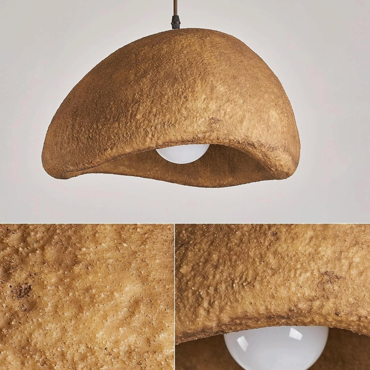 Wabi-Sabi Coffee Cloud Japandi Resin Pendant Light