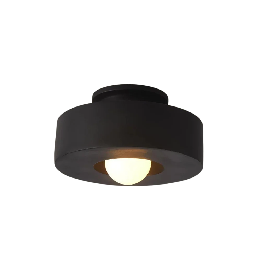 Ethereal Circle Nordic Resin LED Minimalist Ceiling Lamp