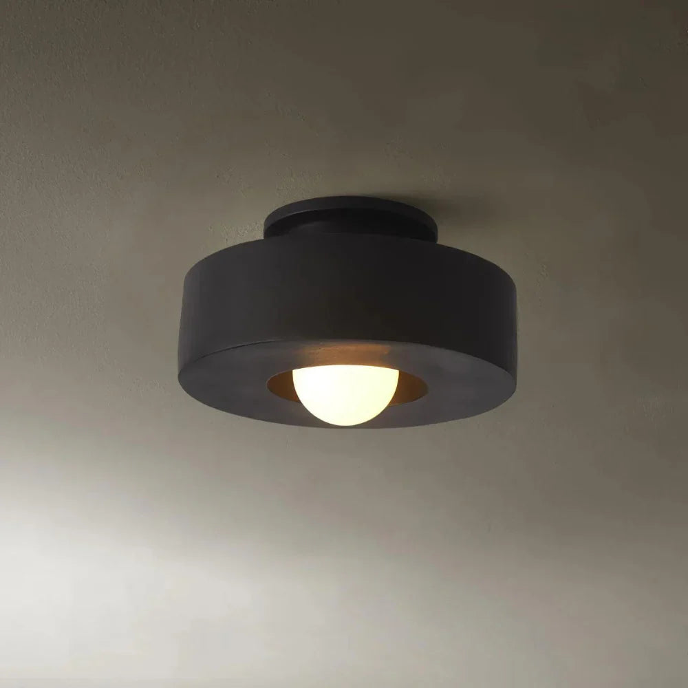 Ethereal Circle Nordic Resin LED Minimalist Ceiling Lamp
