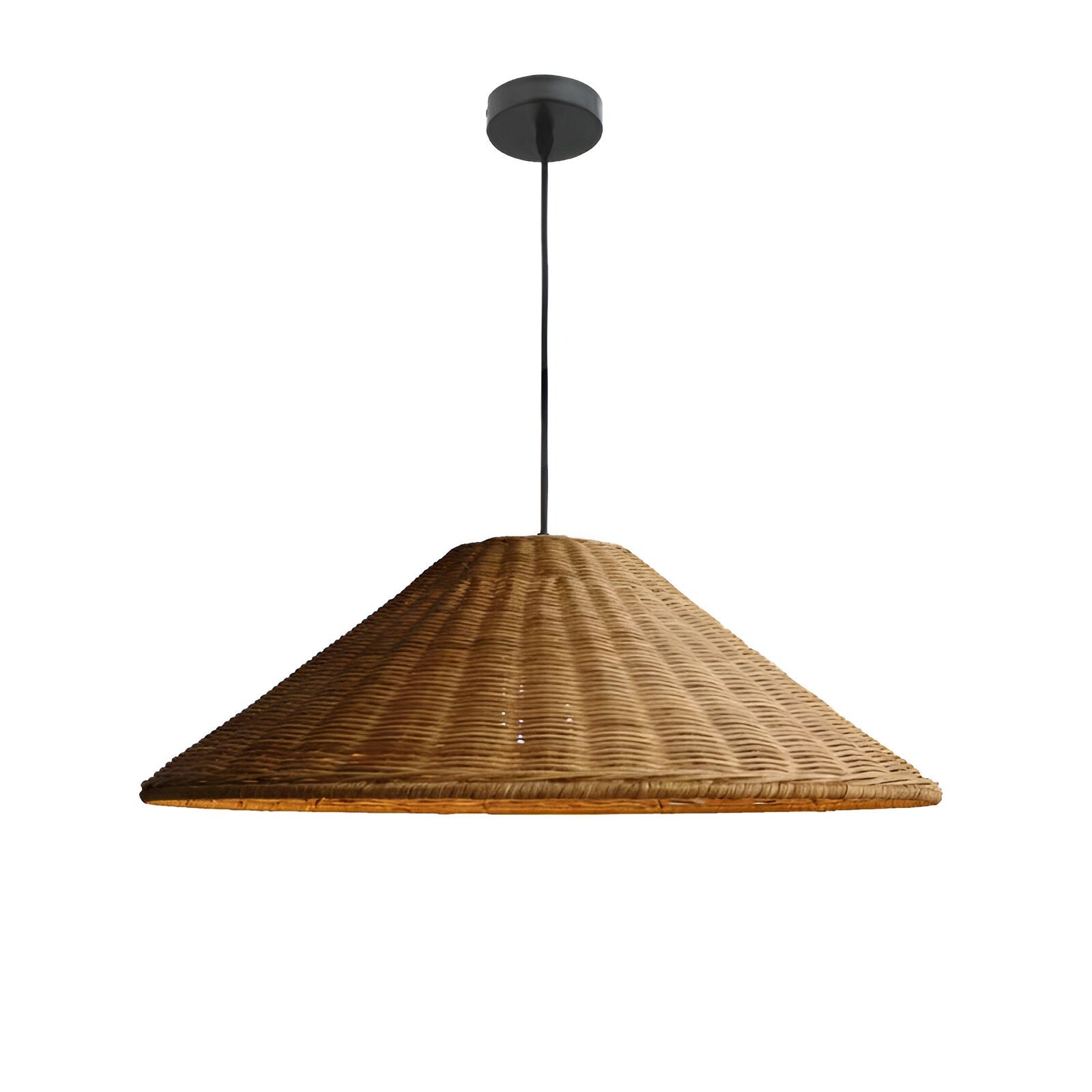 Japandi Artisan Shine Rattan Pendant Light