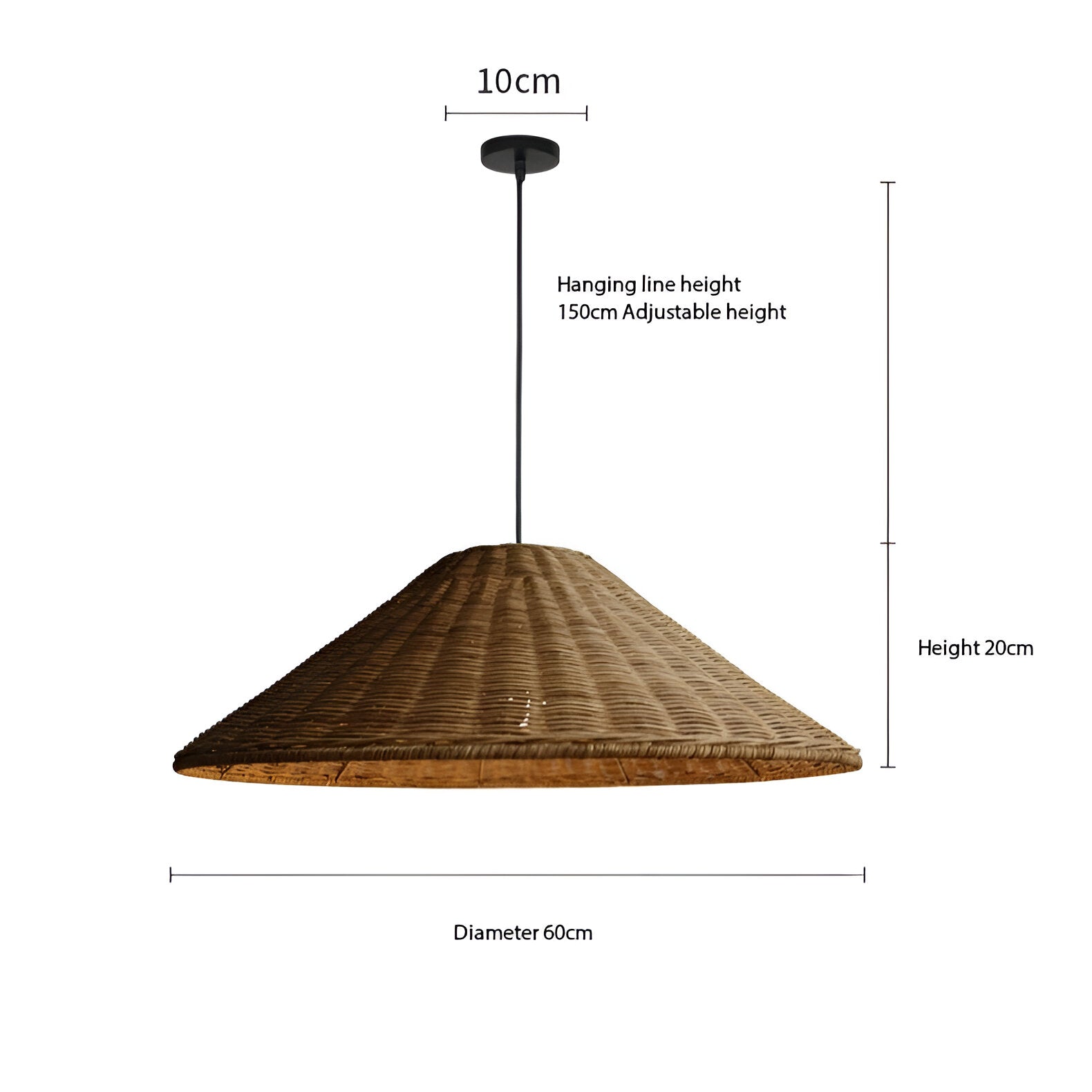 Japandi Artisan Shine Rattan Pendant Light