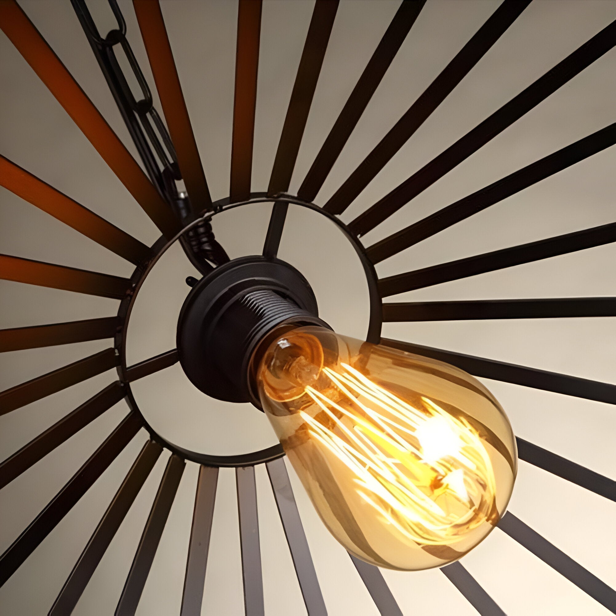 Classic Hemp Rope Rustic Iron Pendant Light
