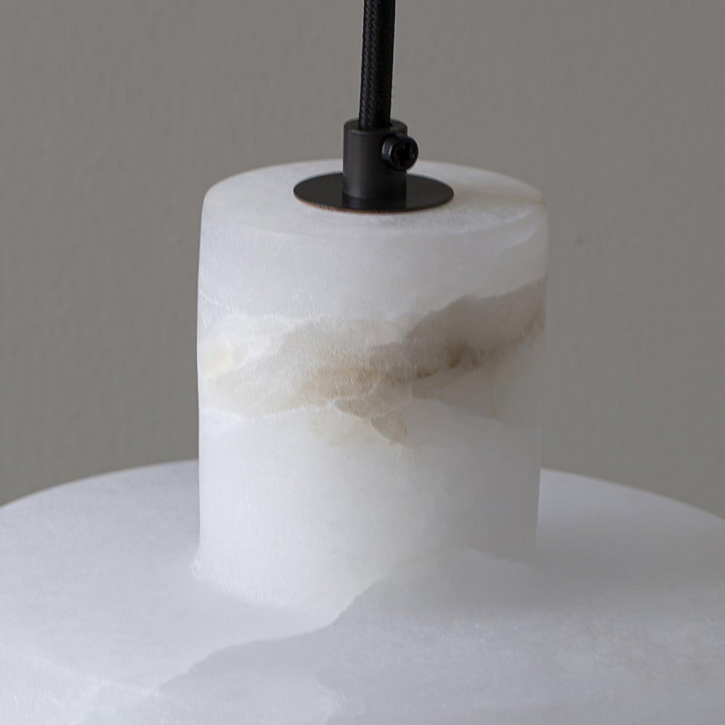 Nordic Cylindrical Alabaster Pendant Light