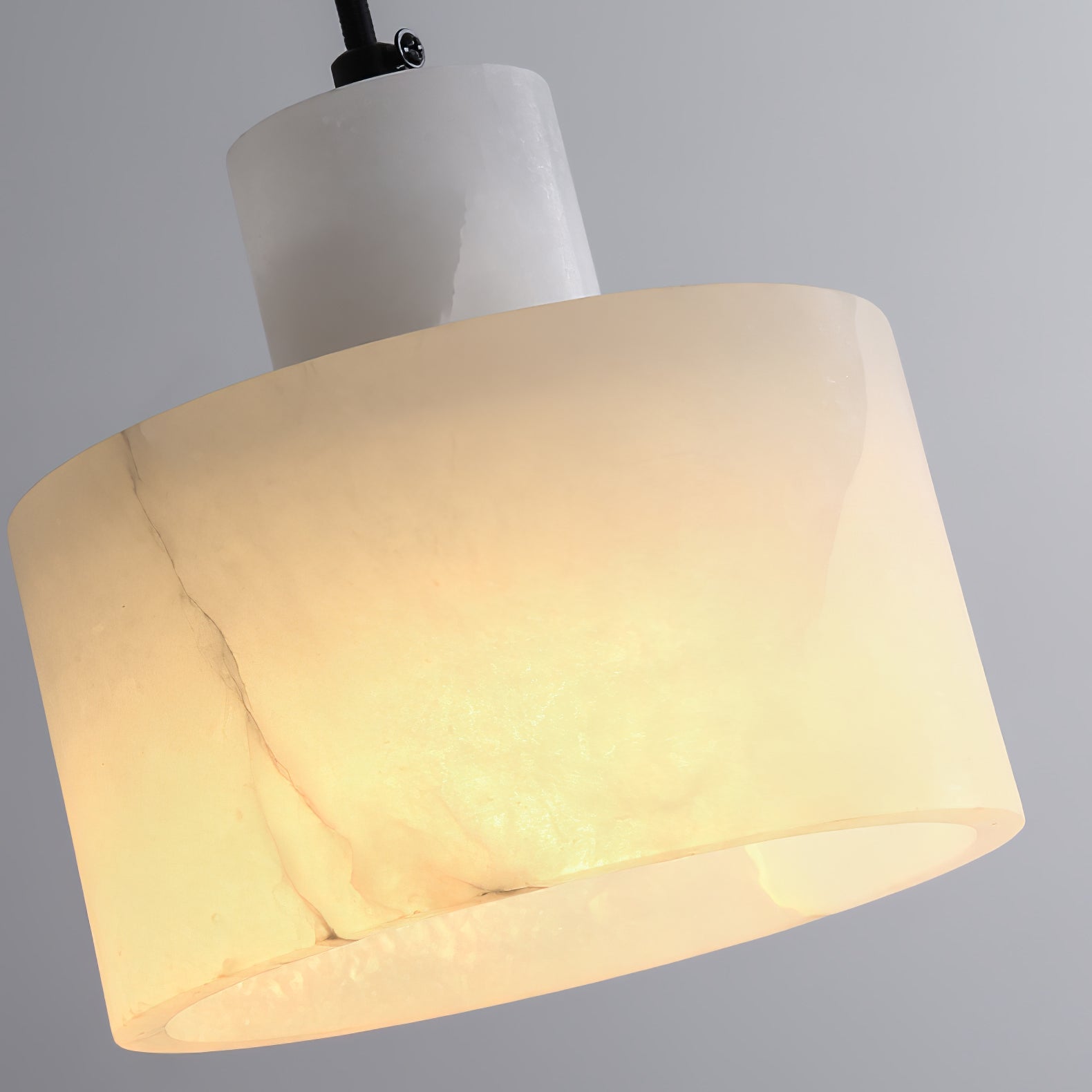 Nordic Cylindrical Alabaster Pendant Light