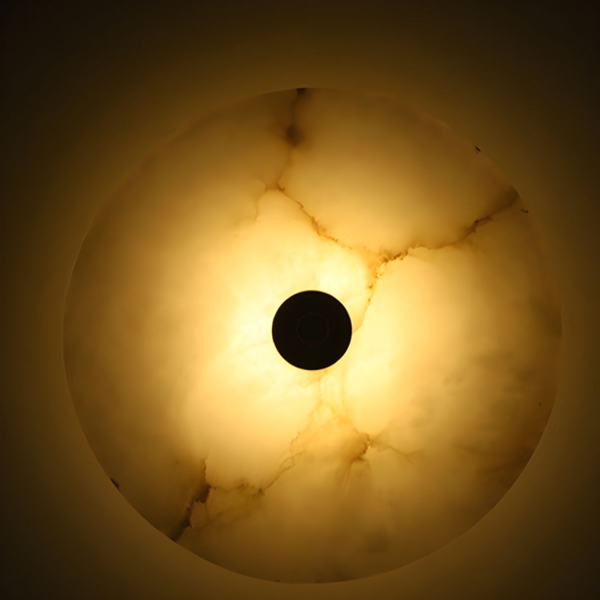 Modern Luxury Round Marble Alabaster Wall Light