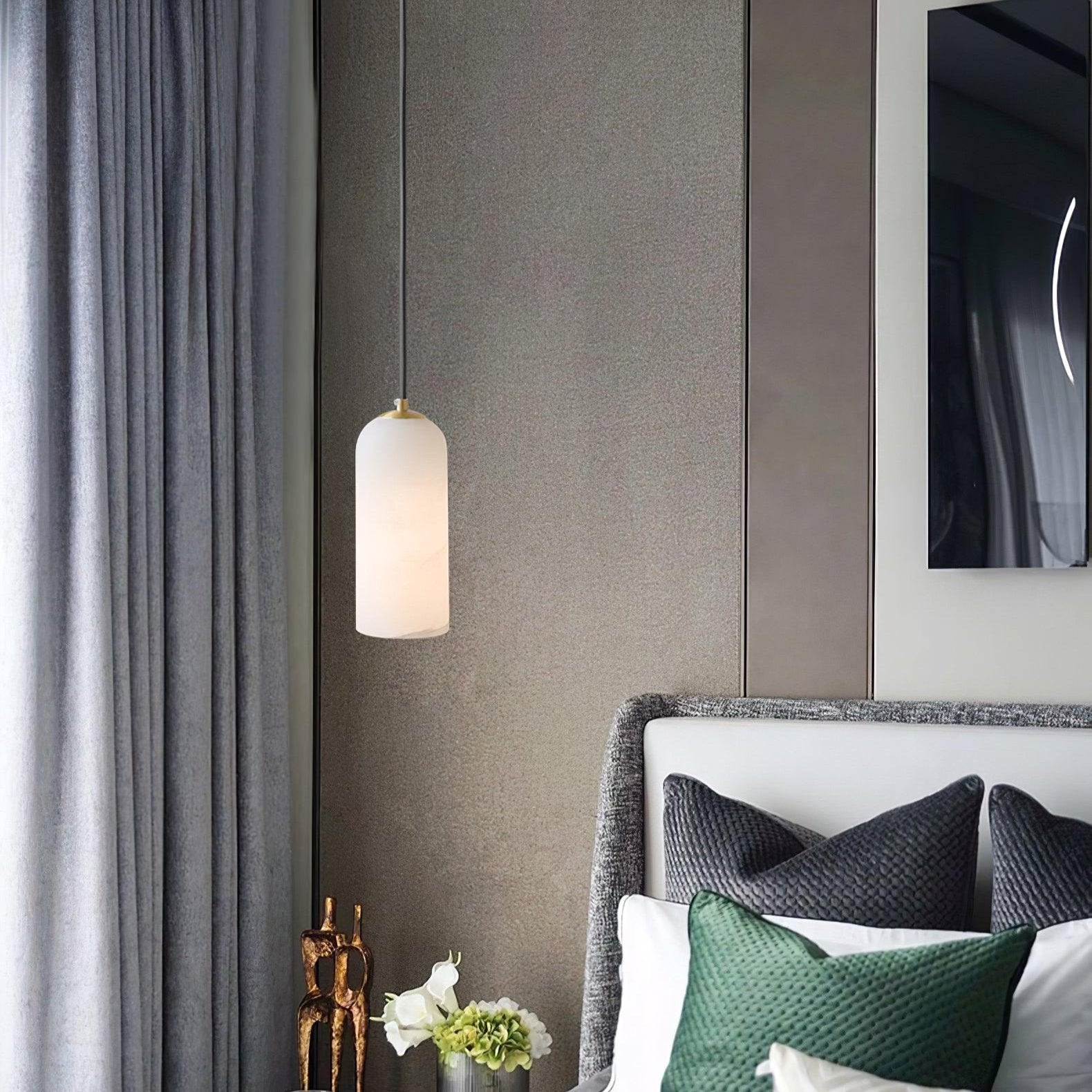 Nordic Modern  Alabaster Monty Pendant Light
