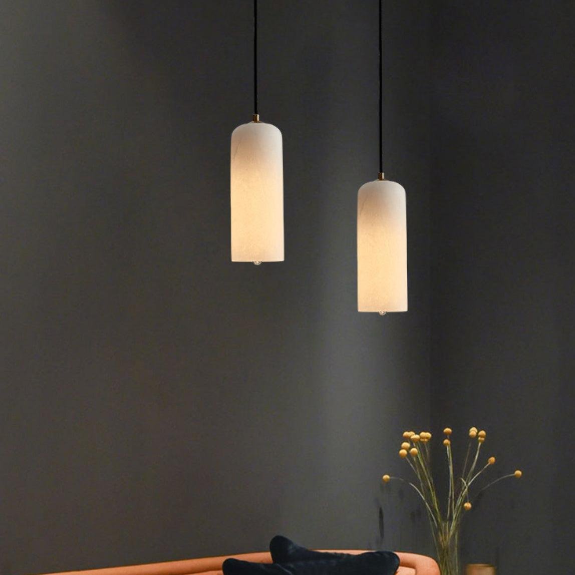 Nordic Modern  Alabaster Monty Pendant Light
